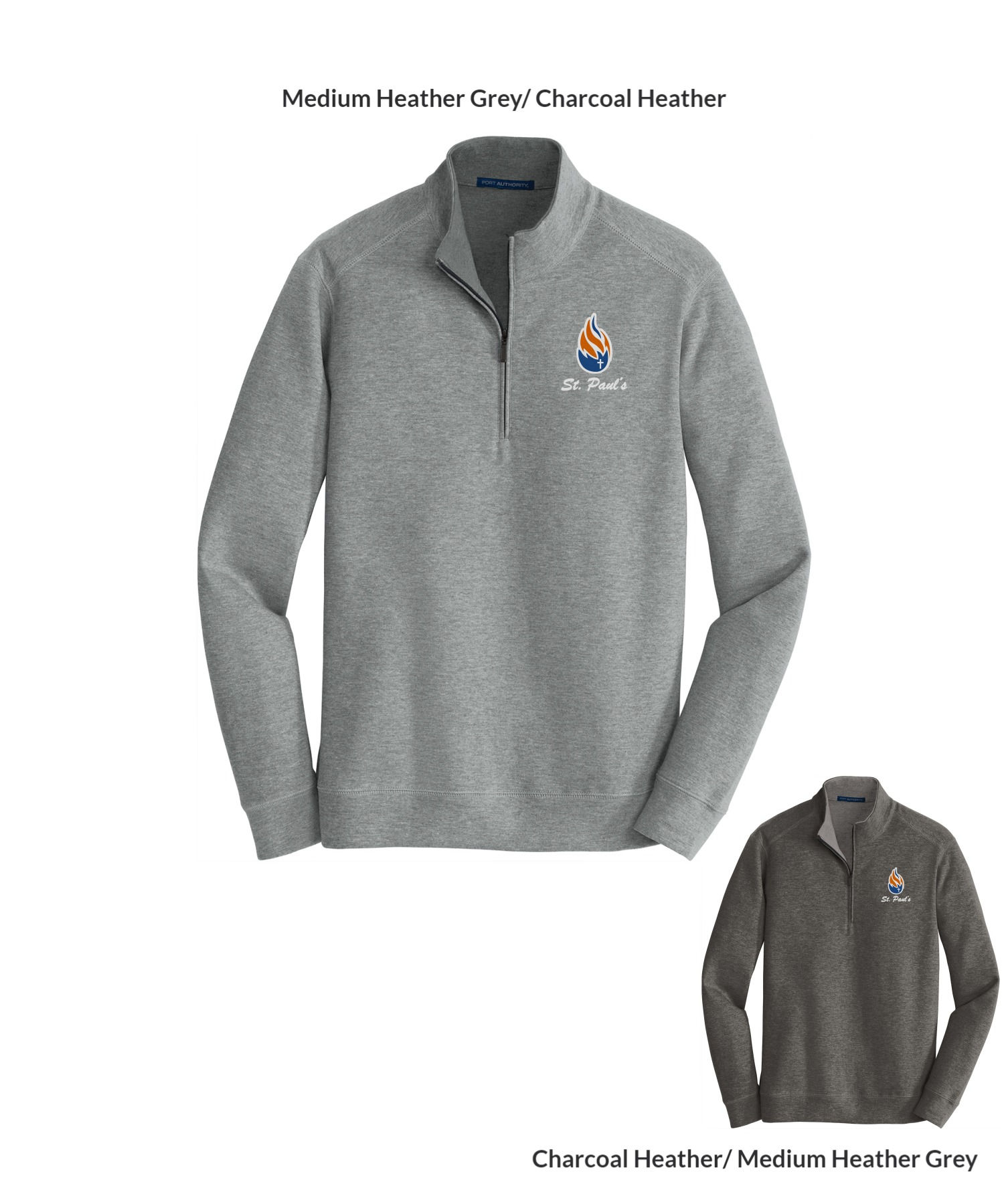 St. Paul's Embroidered Interlock 1/4-Zip