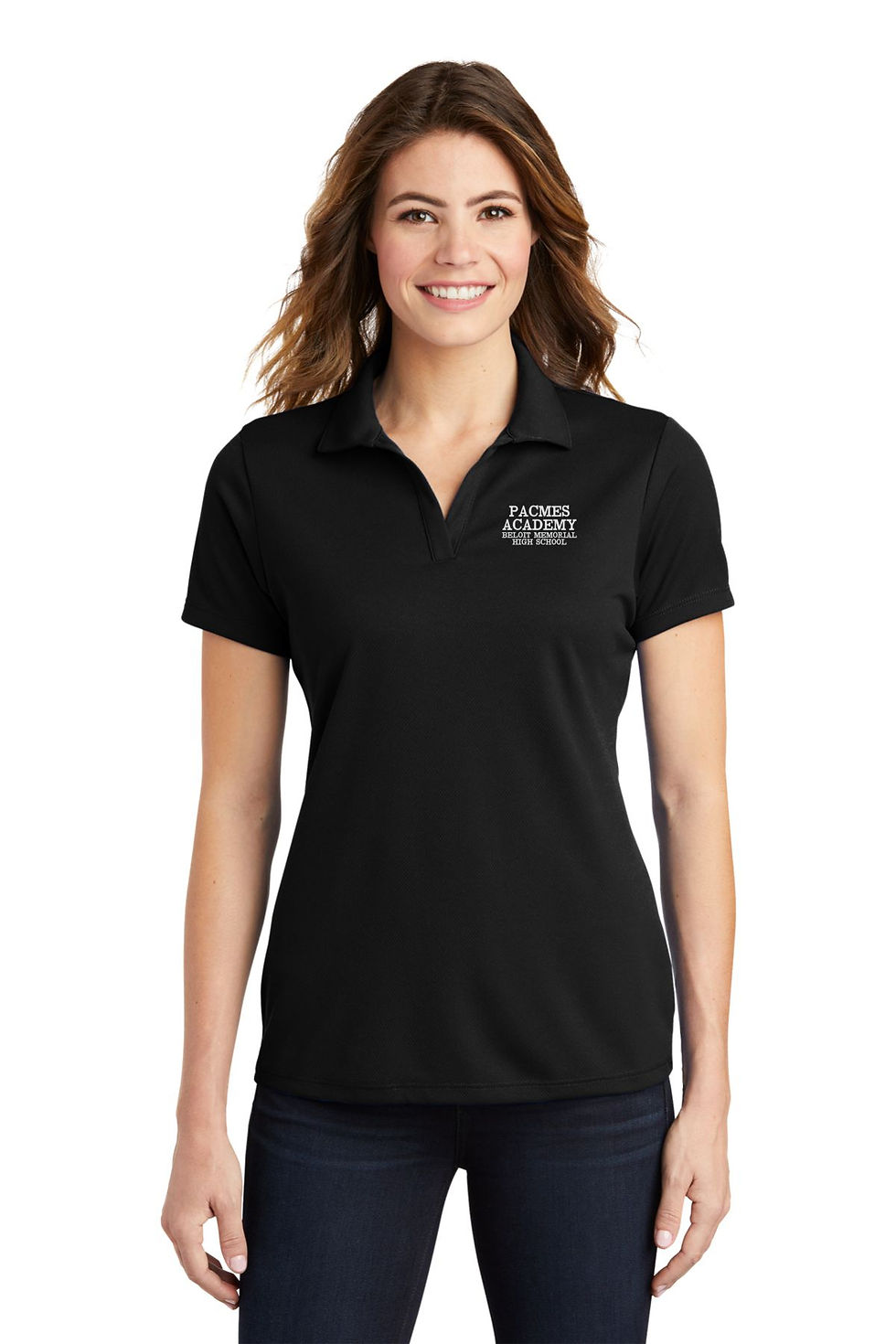 Thumbnail: PACMES Embroidered Ladies PosiCharge RacerMesh Polo