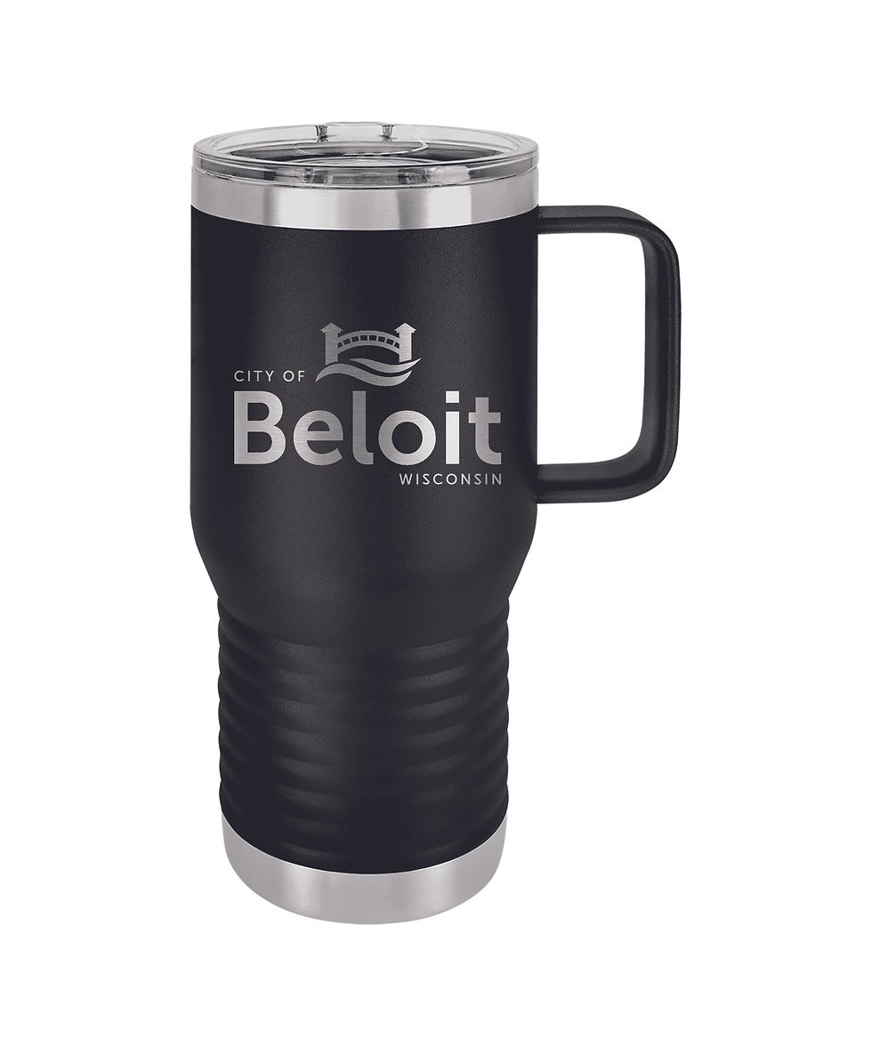 Thumbnail: City of Beloit Vacuum Insulated Travel Mug with Slider Lid