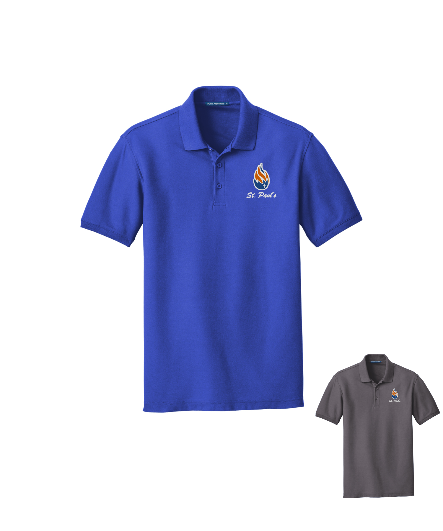 St. Paul's Embroidered Core Classic Pique Polo