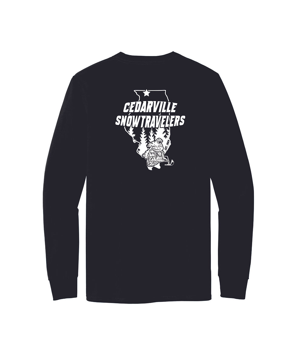 Thumbnail: Cedarville Snow Travelers Port & Company Long Sleeve Essential (Left Pocket) Tee