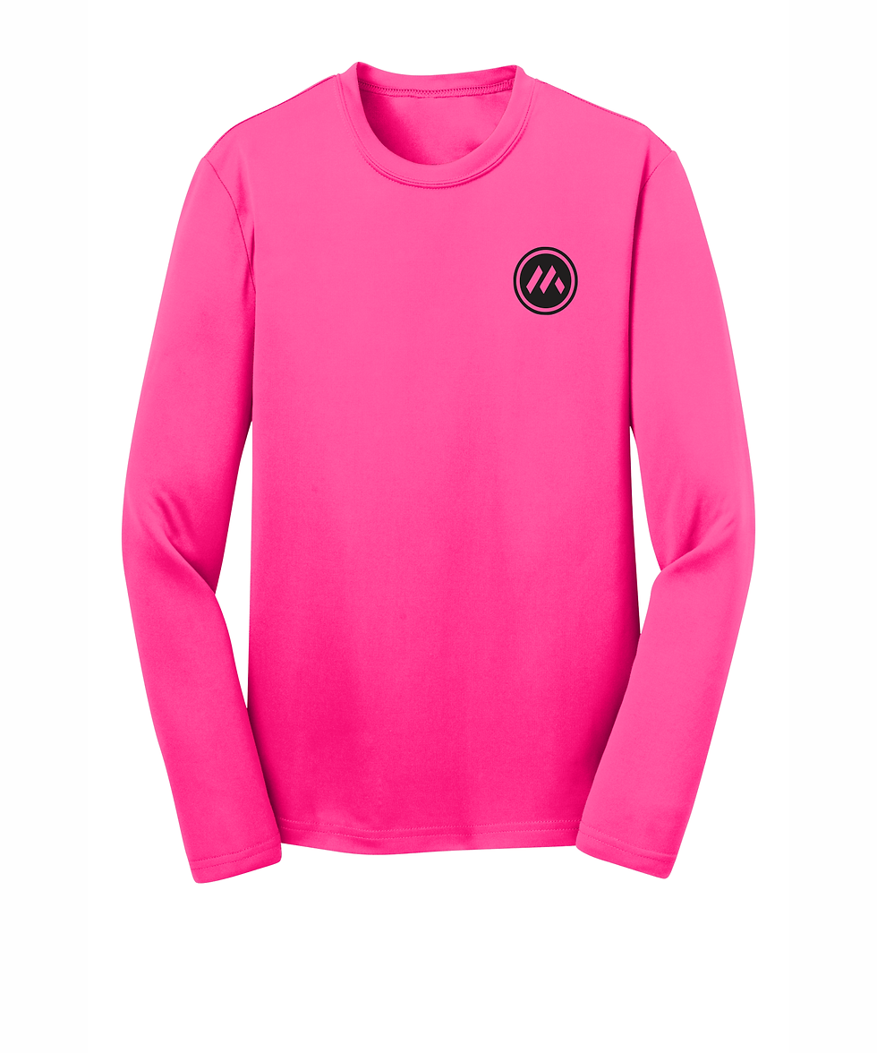 Thumbnail: Mid-States YOUTH Long Sleeve PosiCharge Tee w/ Front & Back Logo