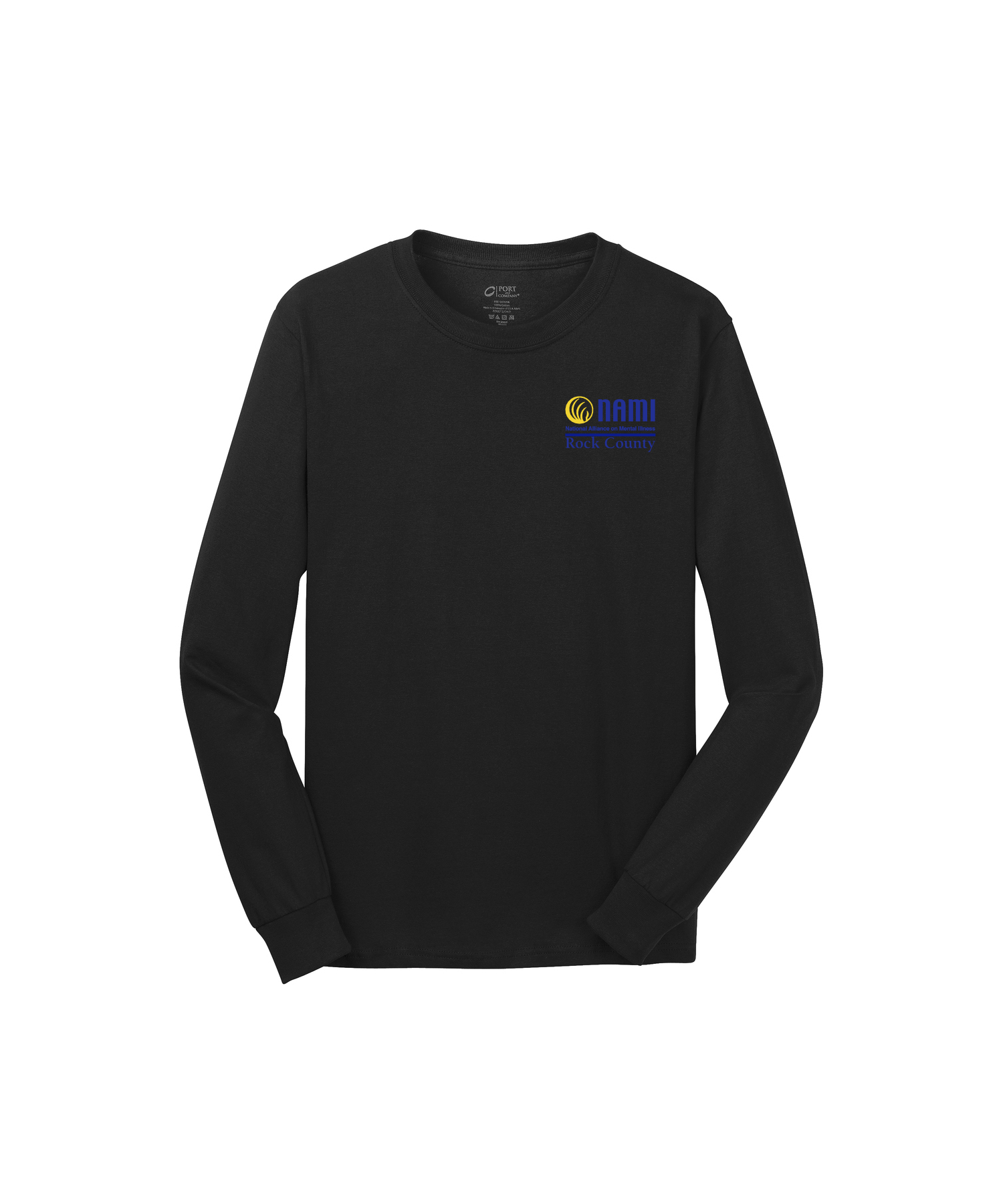 NAMI Port & Company® Long Sleeve Core Cotton Tee - Design #1
