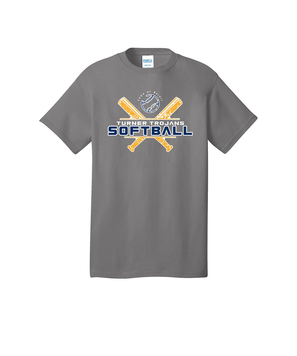 Thumbnail: Turner Softball Logo #10F Port & Company Core Cotton Tee