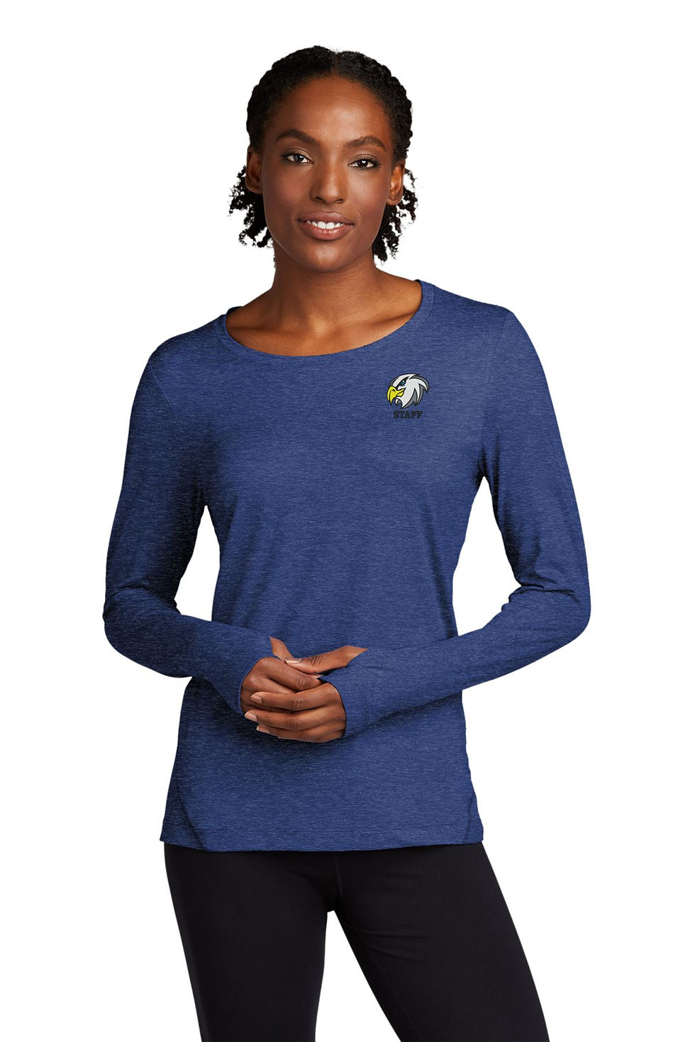 Thumbnail: Hackett Elementary Embroidered Ladies 1.5 Long Sleeve Crew Tee