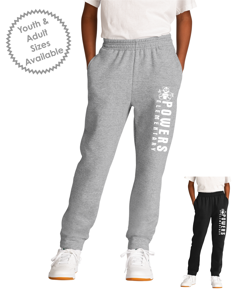 Thumbnail: Powers Elementary Unisex Core Fleece Joggers - #4P