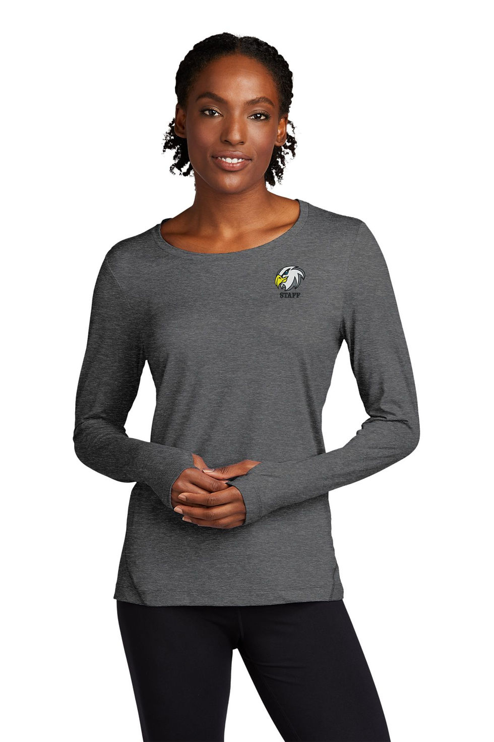 Thumbnail: Hackett Elementary Embroidered Ladies 1.5 Long Sleeve Crew Tee