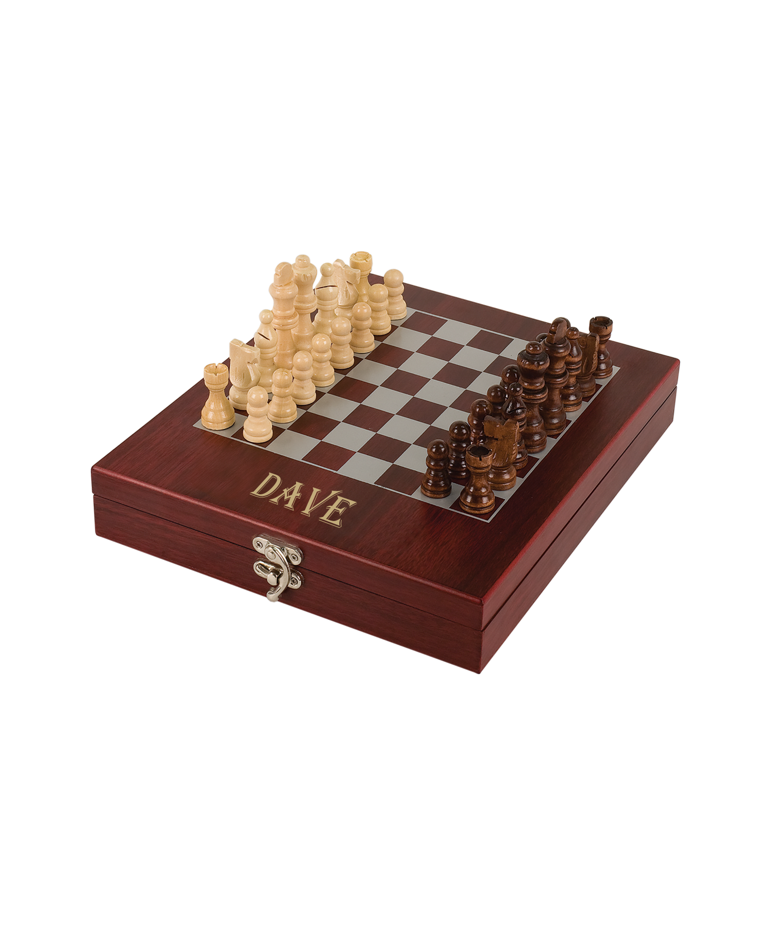 Rosewood Finish Chess Set