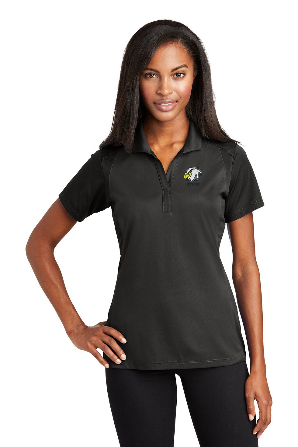 Thumbnail: Hackett Elementary Embroidered Ladies Colorblock Micropique Polo