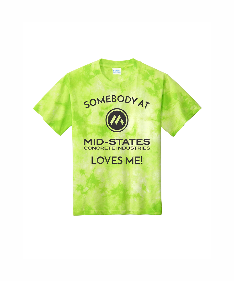 Thumbnail: Somebody at Mid-States Loves Me - Youth Crystal Tie-Dye Tee