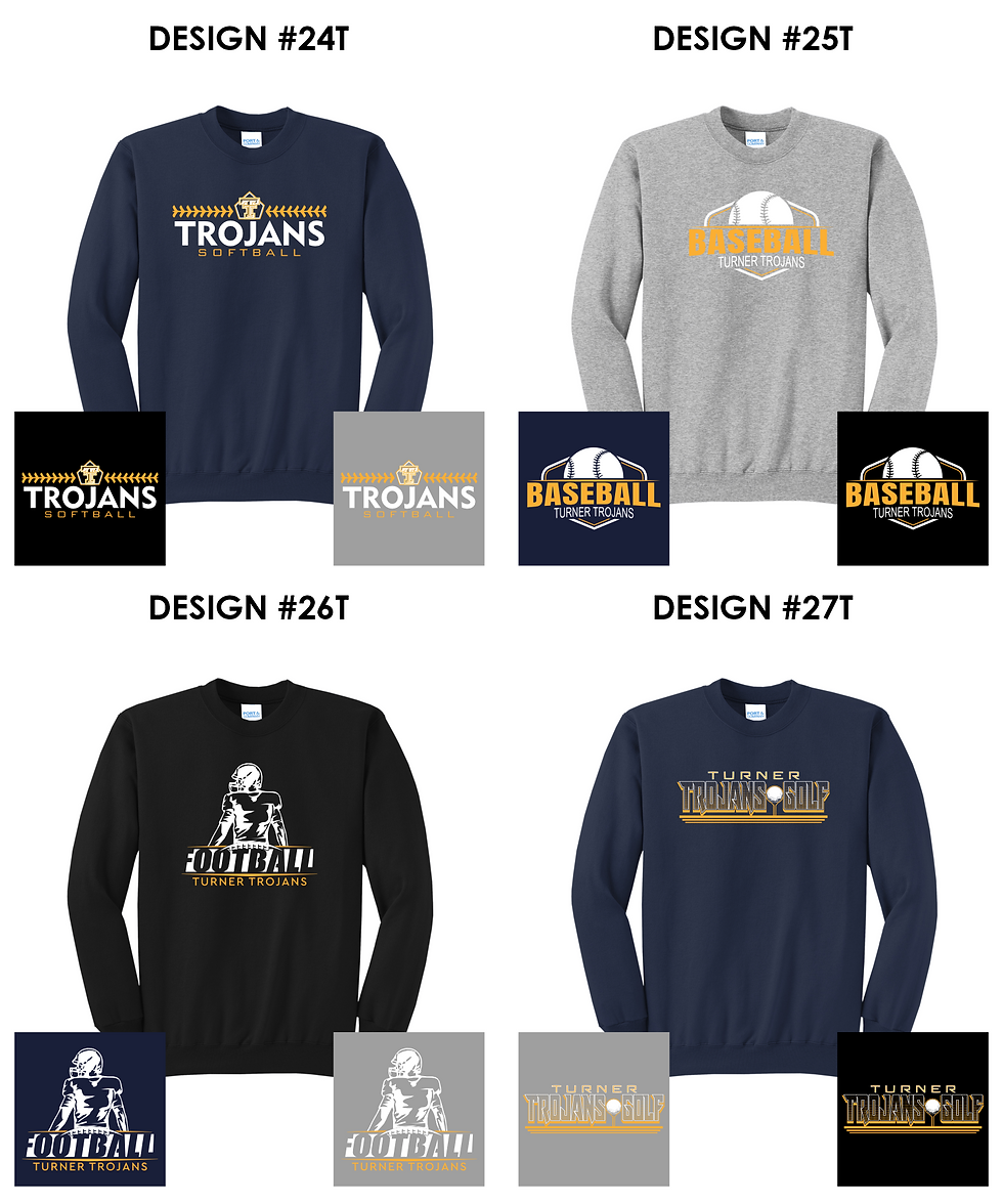 Thumbnail: Turner Athletics Unisex Fleece Crewneck Sweatshirt