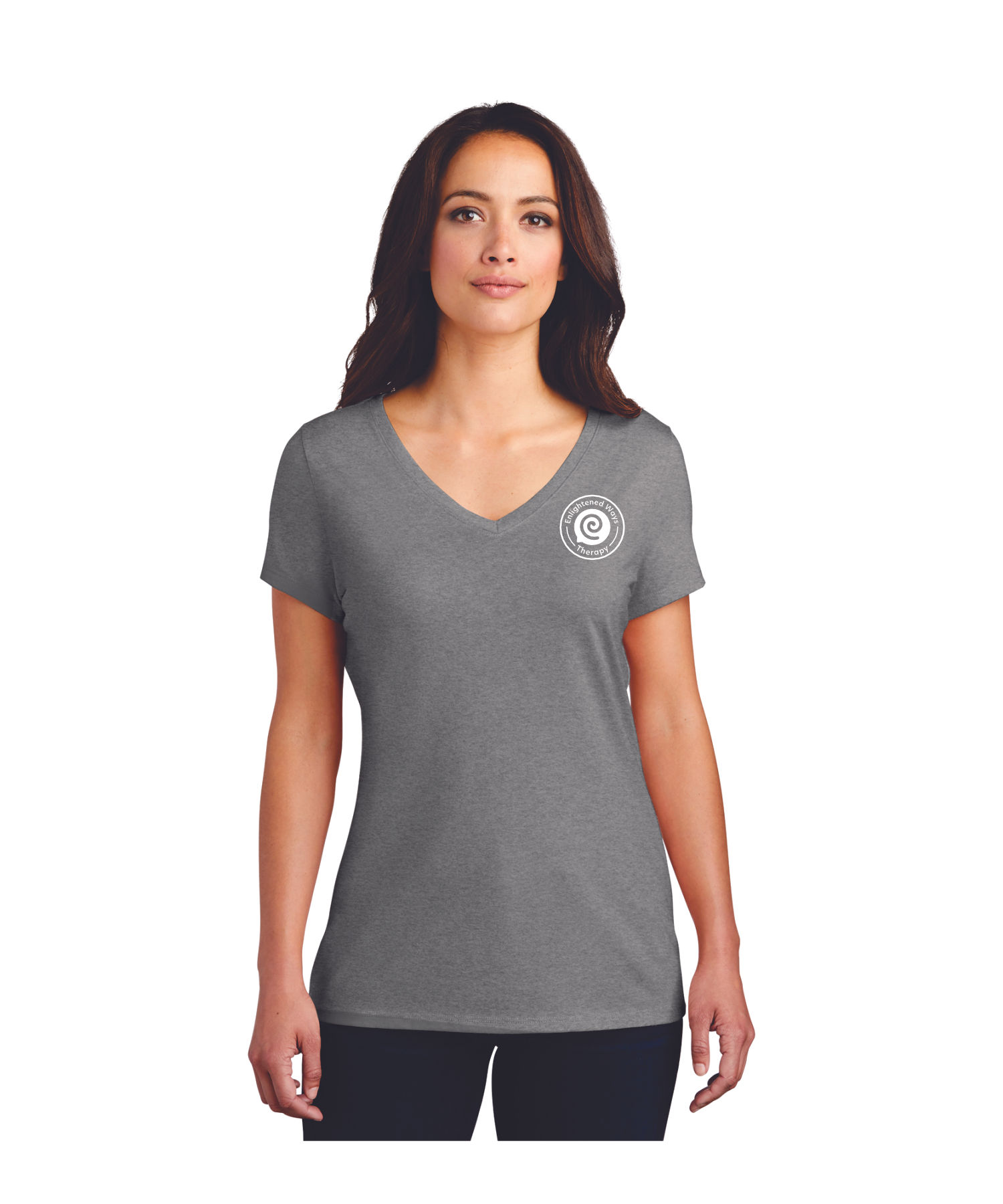 EW Therapy Embroidered District Women’s Perfect Tri V-Neck Tee