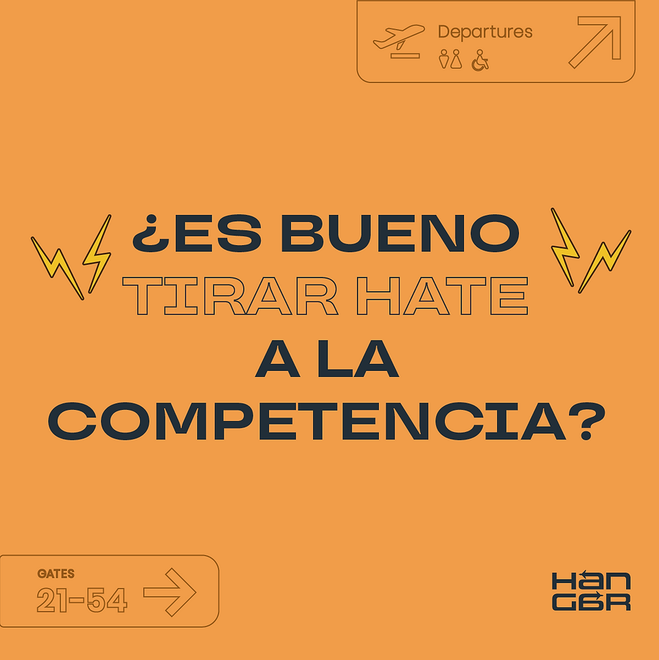 Tirar hate a la competencia 