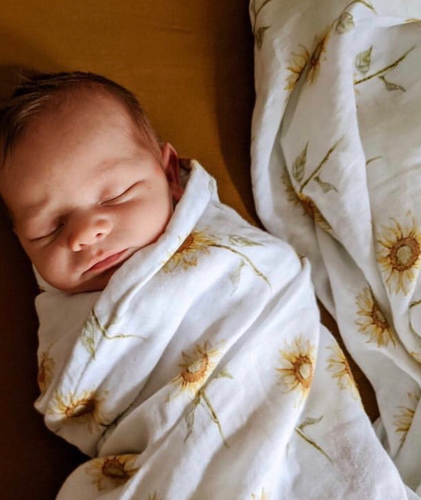 sunflower muslin wrap