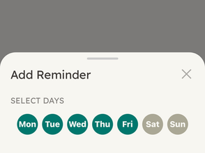 How parents can create a reminder on the parent app