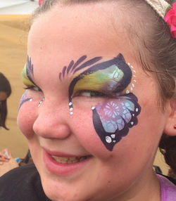 Buttrefly Face Painting