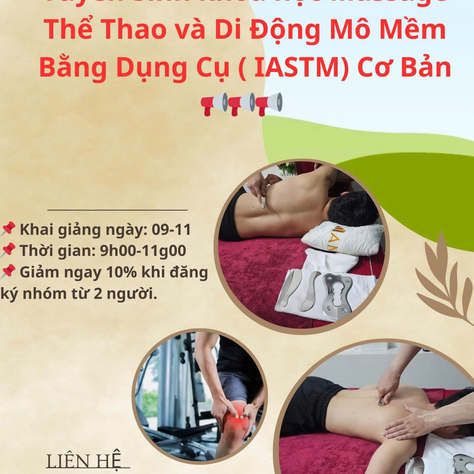 💥💥 Tuyển Sinh Khóa học Trị liệu Thể thao Cơ Xương Khớp – Đào tạo chuyên sâu các phương pháp trị liệu tiên tiến💥