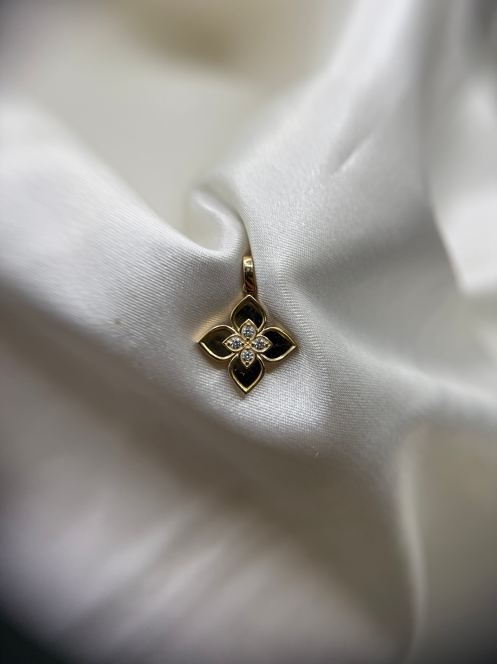 Thumbnail: 14k Floral Pendant 