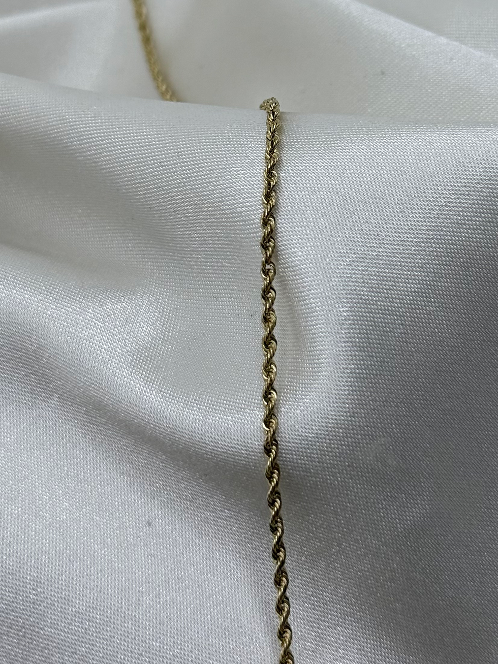 Thumbnail: 14k Solid Rope 20” Chain