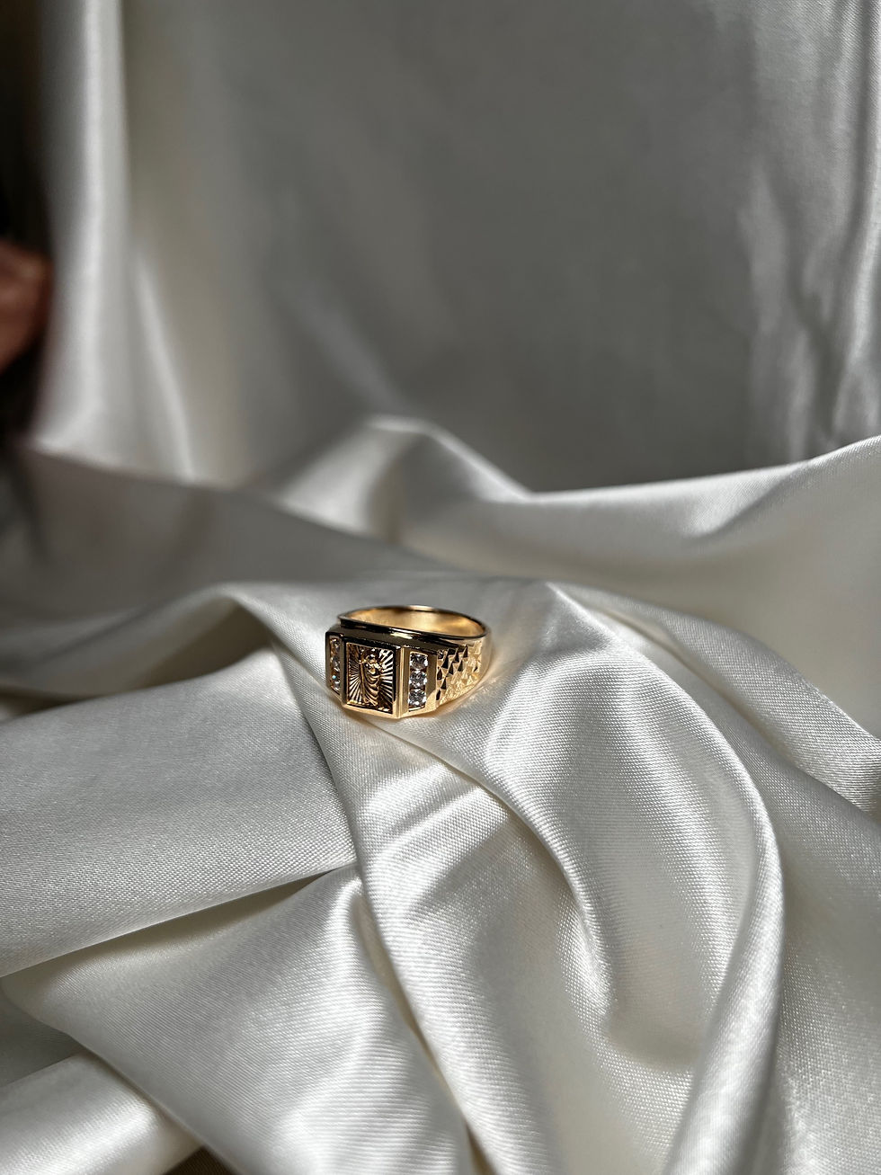 Thumbnail: 14k Men San Judas Ring 