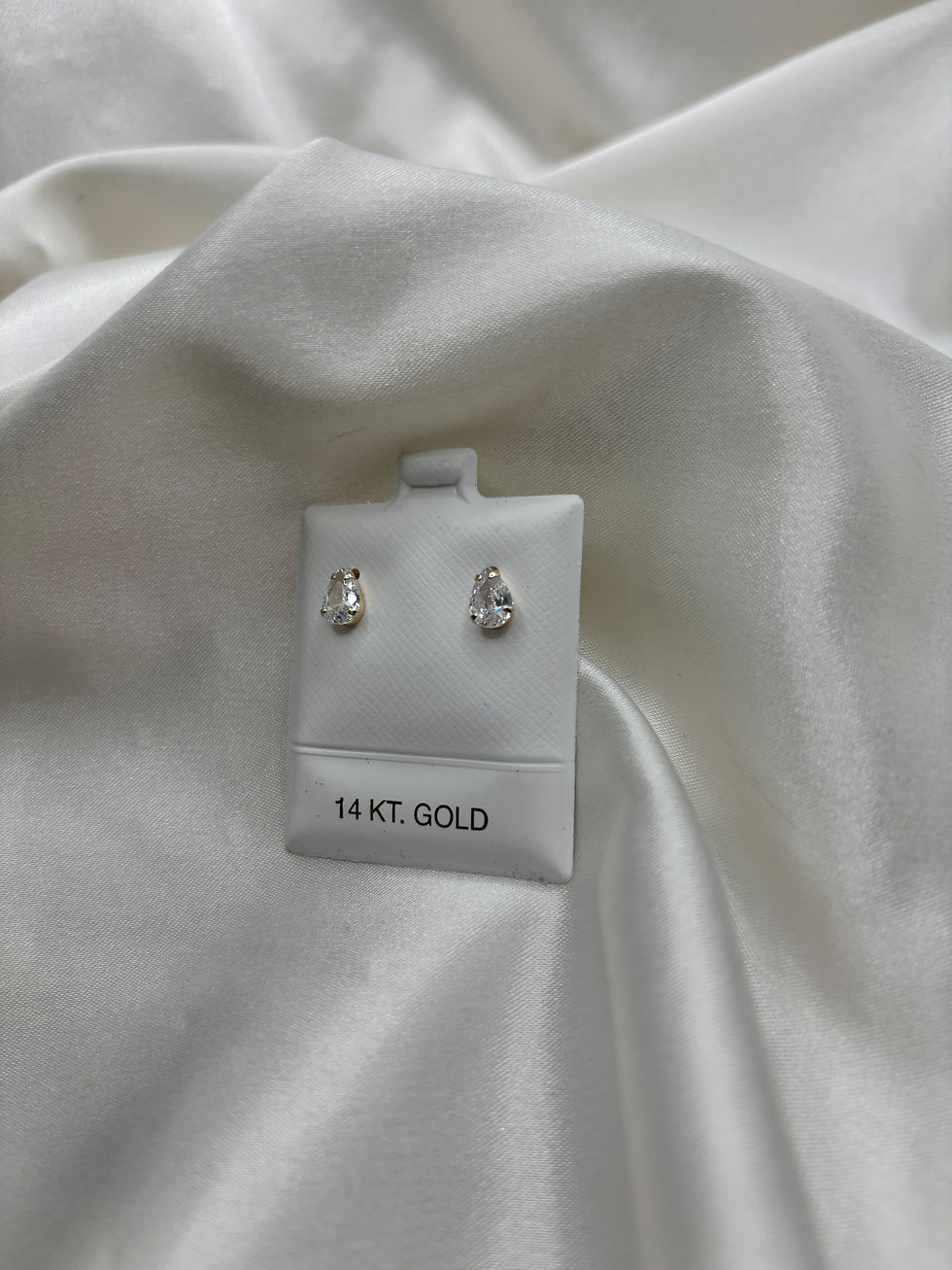 Thumbnail: 14k Teardrop Earrings 