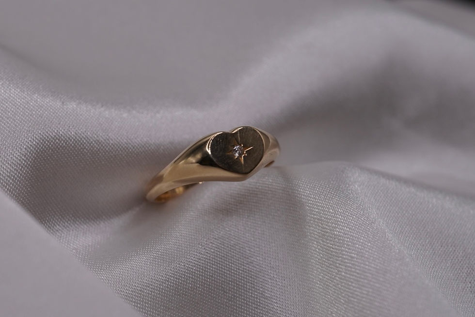 Thumbnail: 14k Forever Yours Heart Ring 
