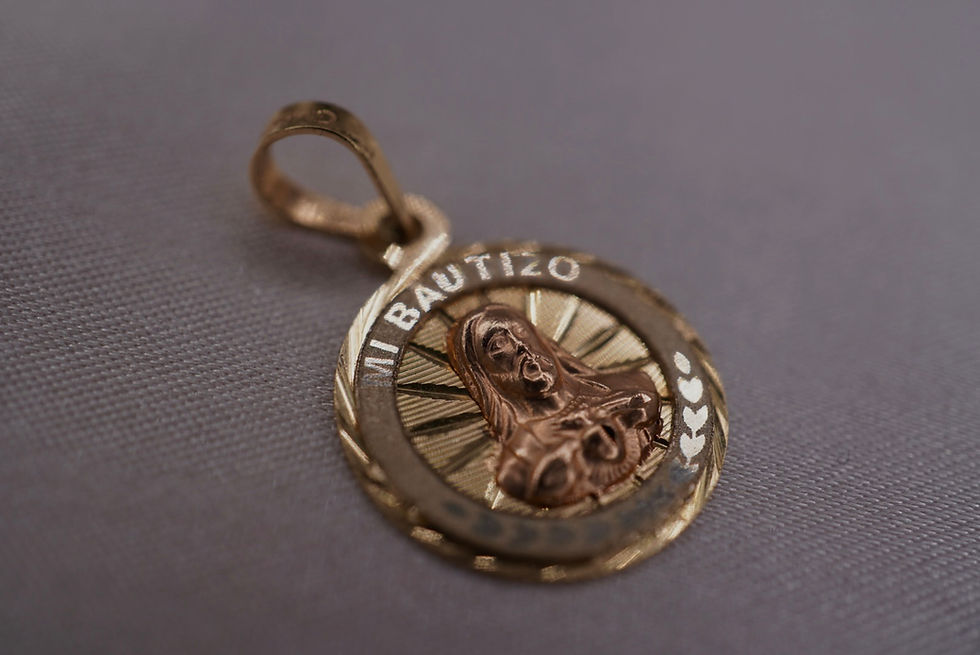 Thumbnail: 14k Mi Bautizo Christ Pendant