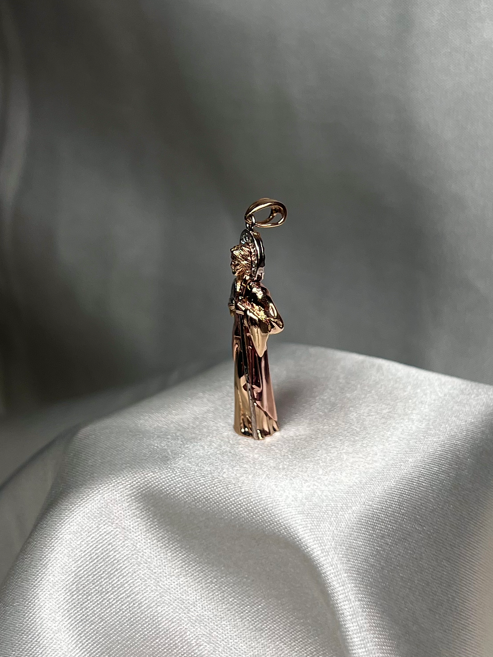 Thumbnail: 14k 3D San Judas Pendant 