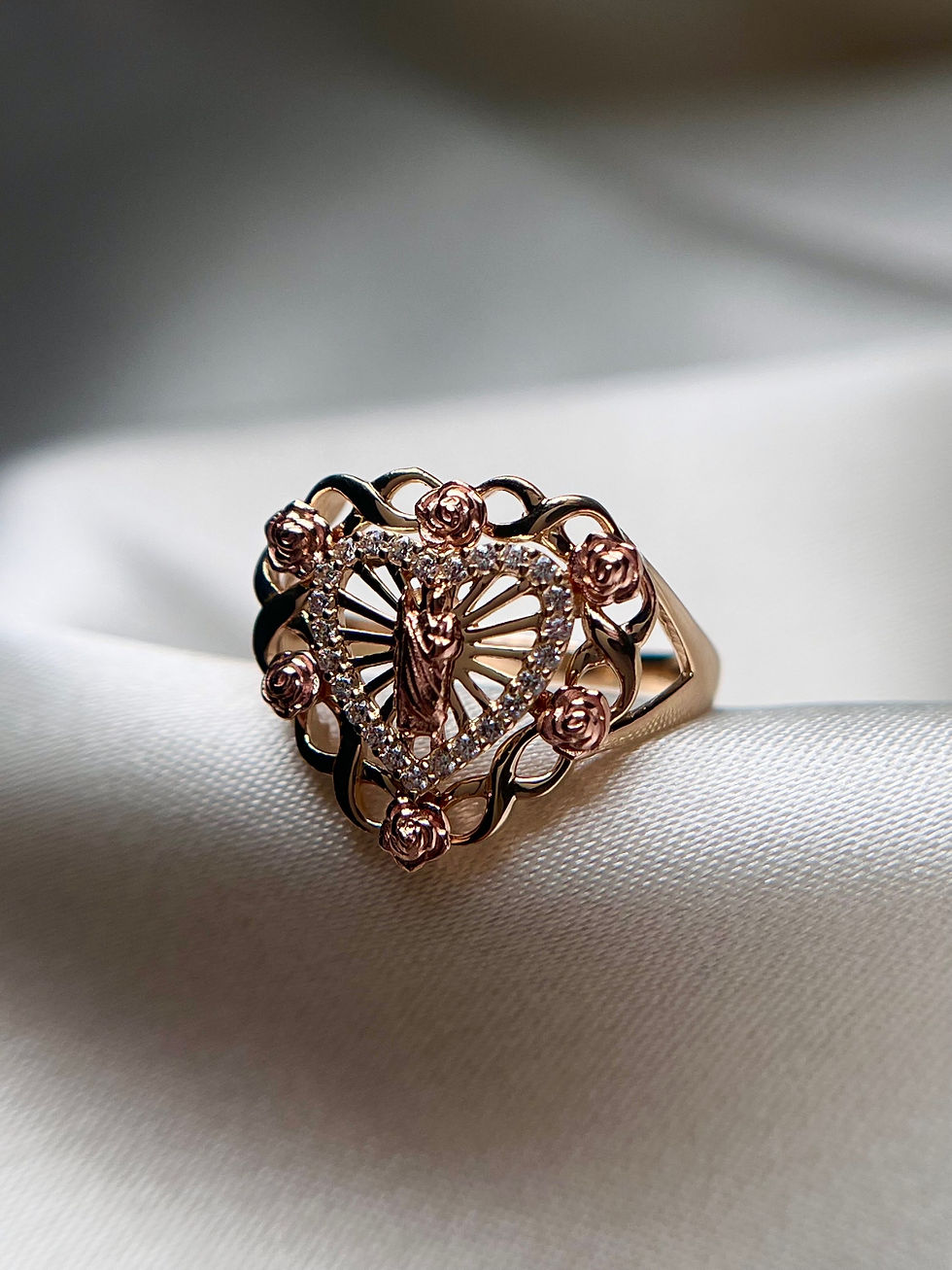 Thumbnail: 14k San Judas Sweetheart Ring 