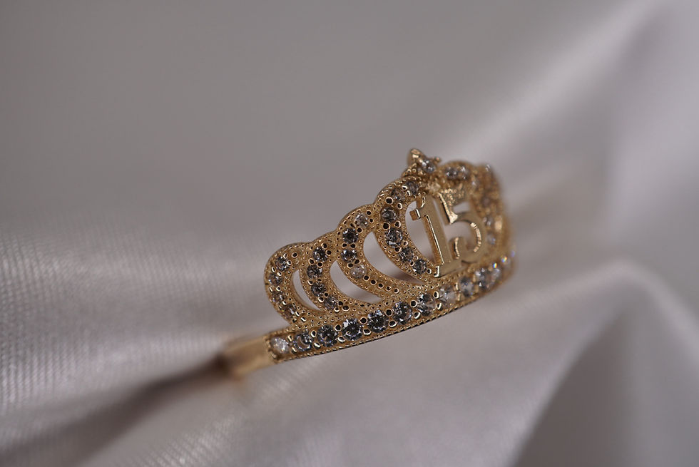 Thumbnail: 14k La Princesa Quinceañera Ring