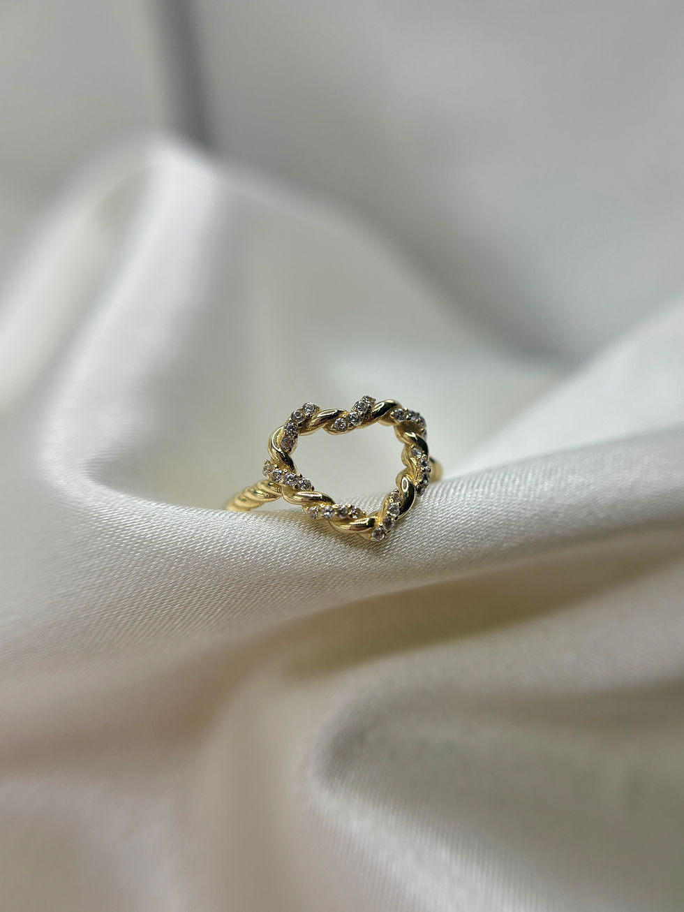 Thumbnail: 14k Bubble Heart Ring