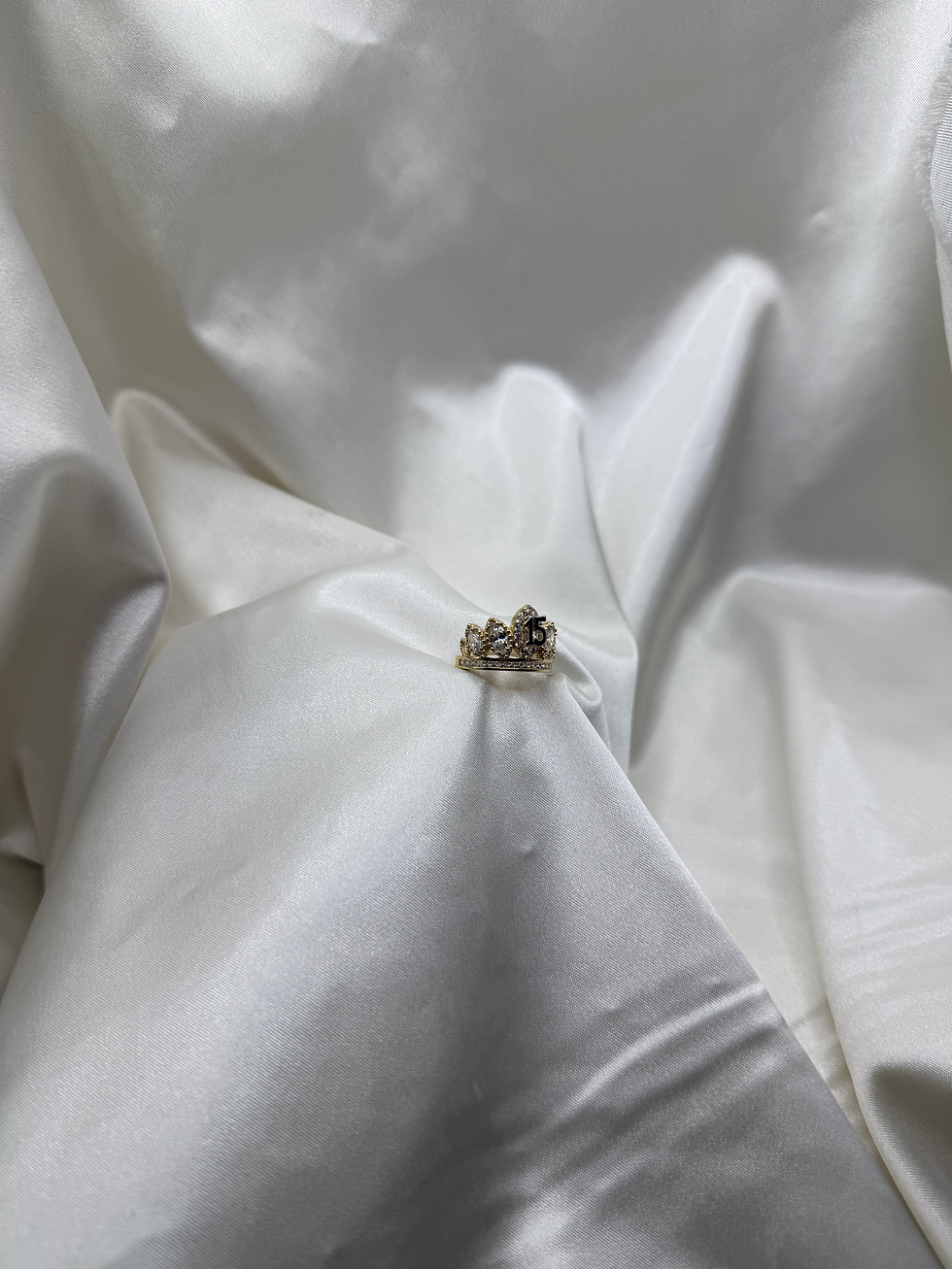 Thumbnail: 14k elegant quinceñera ring 