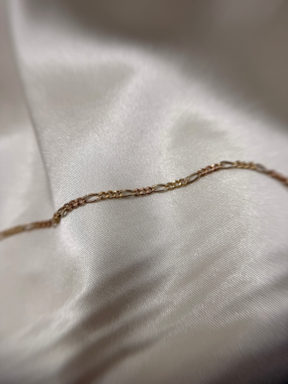 Thumbnail: 14k Figaro Tri-Color 20” Chain