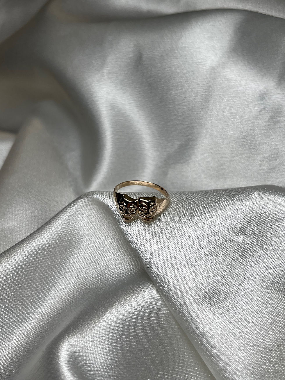Thumbnail: 14k Smile Now, Cry Later Ring 