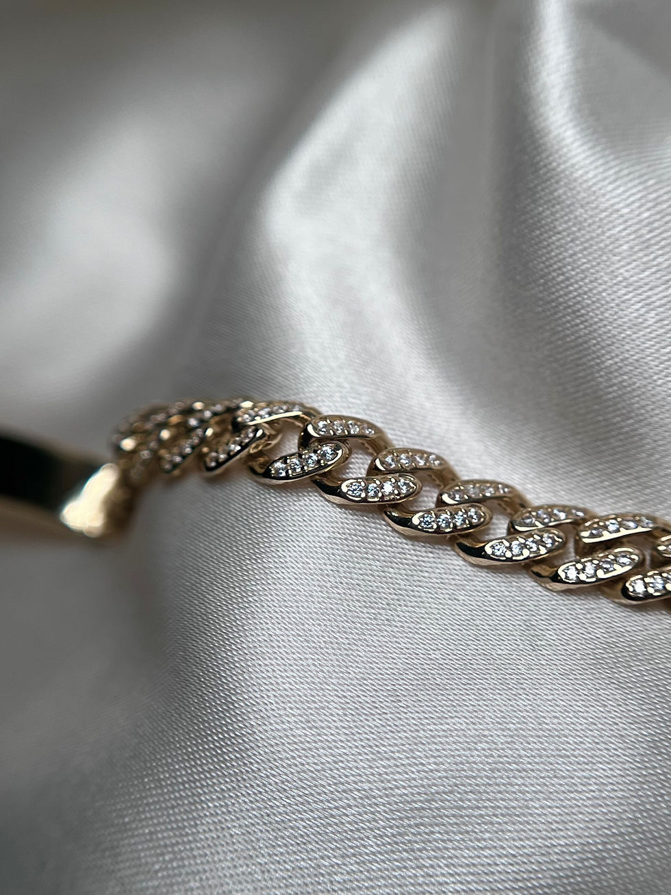 Thumbnail: 14k fancy id bracelet 