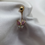 Thumbnail: 14k Solid Pink Butterfly Belly Piercing 