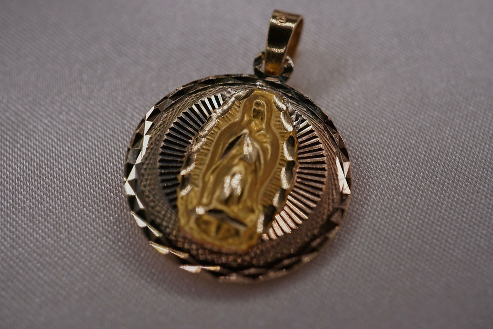 Thumbnail: 14k Signature Double Pendant