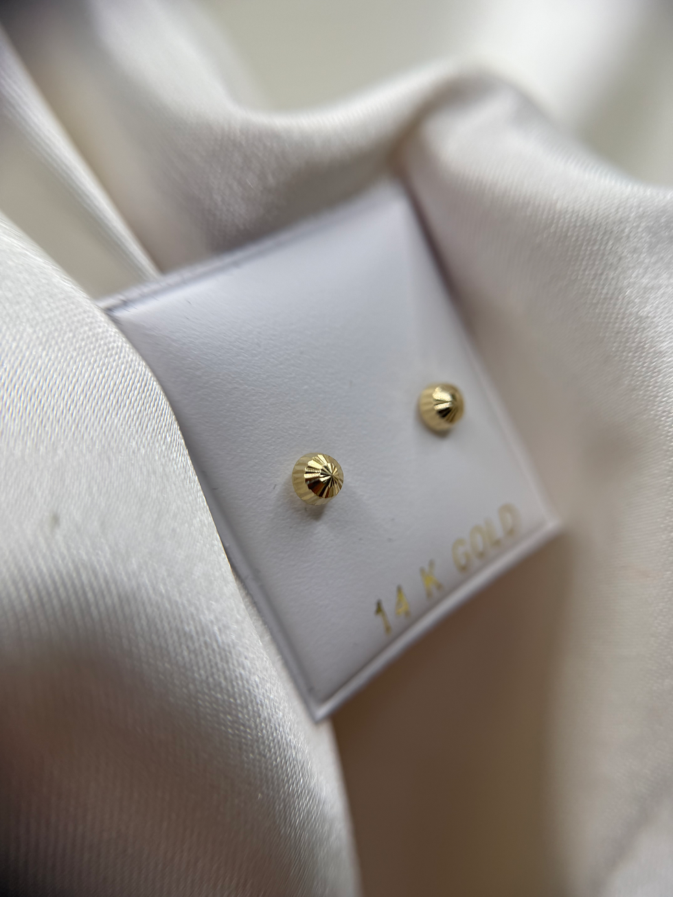 Thumbnail: 14k Simple Gold Earrings