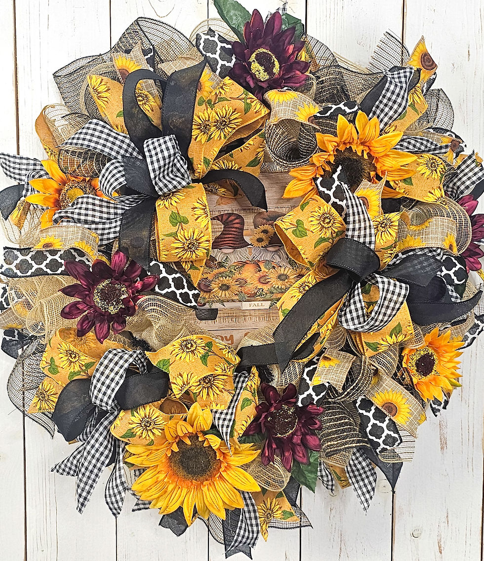 Thumbnail: Sunflower Fall Gnome Wreath