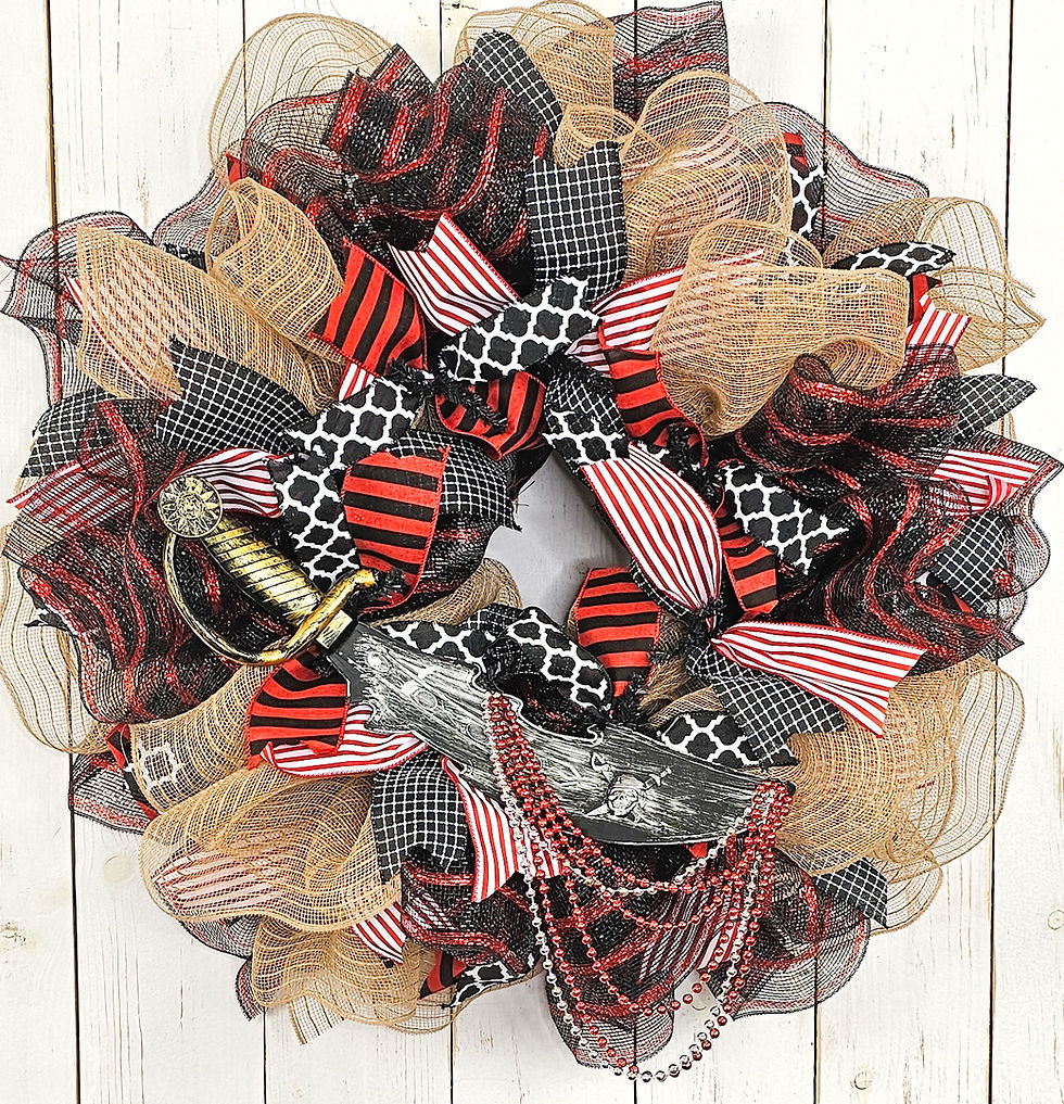 Thumbnail: Gasparilla Sword Wreath | Tampa Bay Pirate Decor