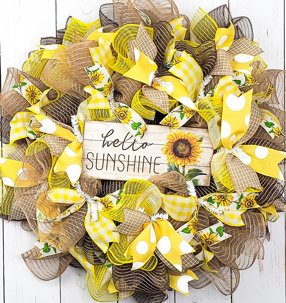 Thumbnail: Hello Sunshine Mesh Wreath