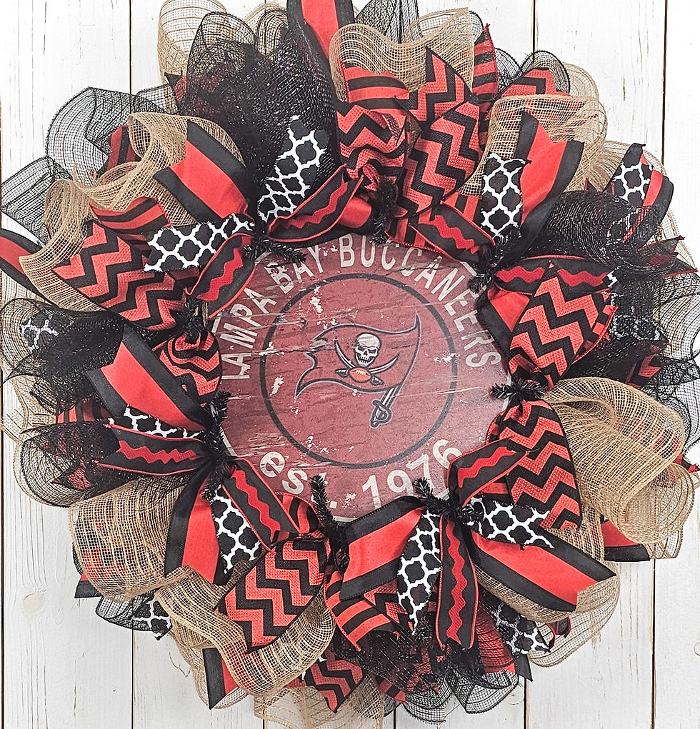 Thumbnail: Tampa Bay Buccaneers Wreath | Bucs Wreath