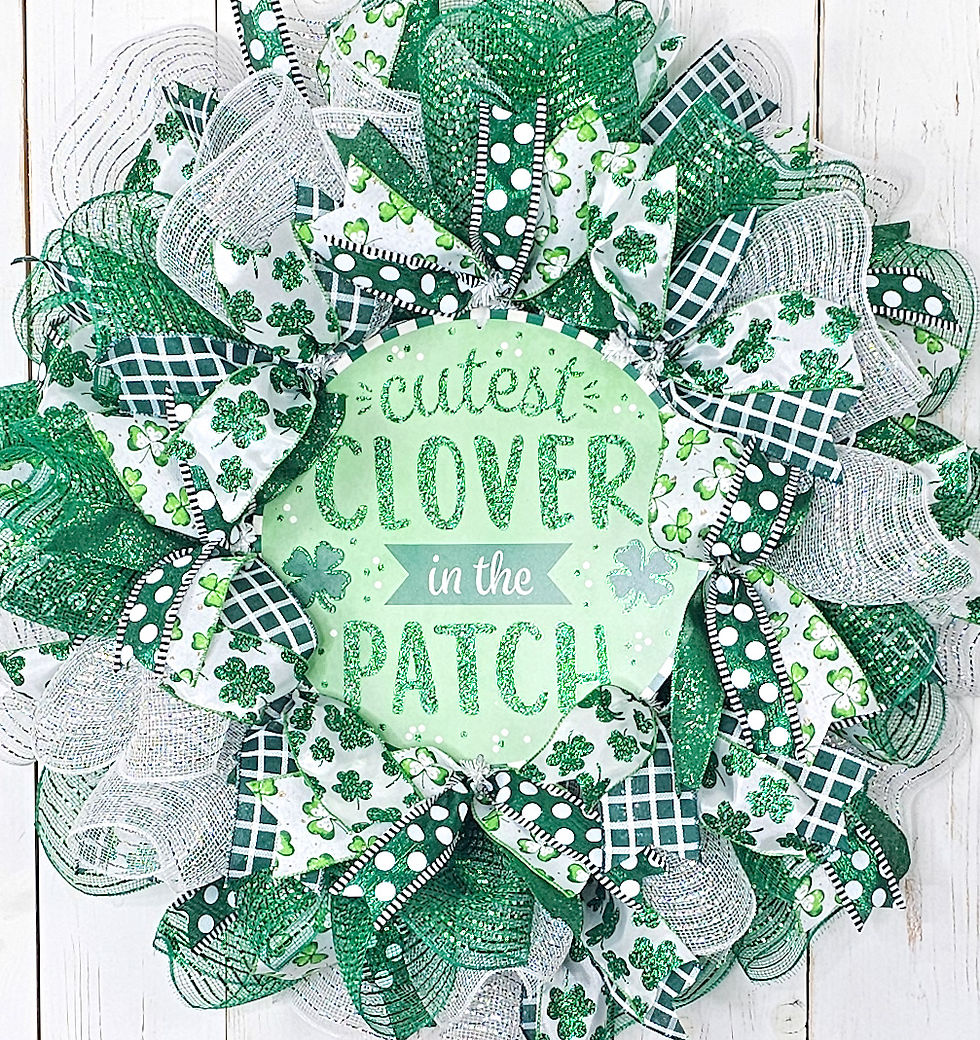 Thumbnail: Cutest Clover in the Patch Wreath | St Patrick's Day Wreath | St Paddy's Day