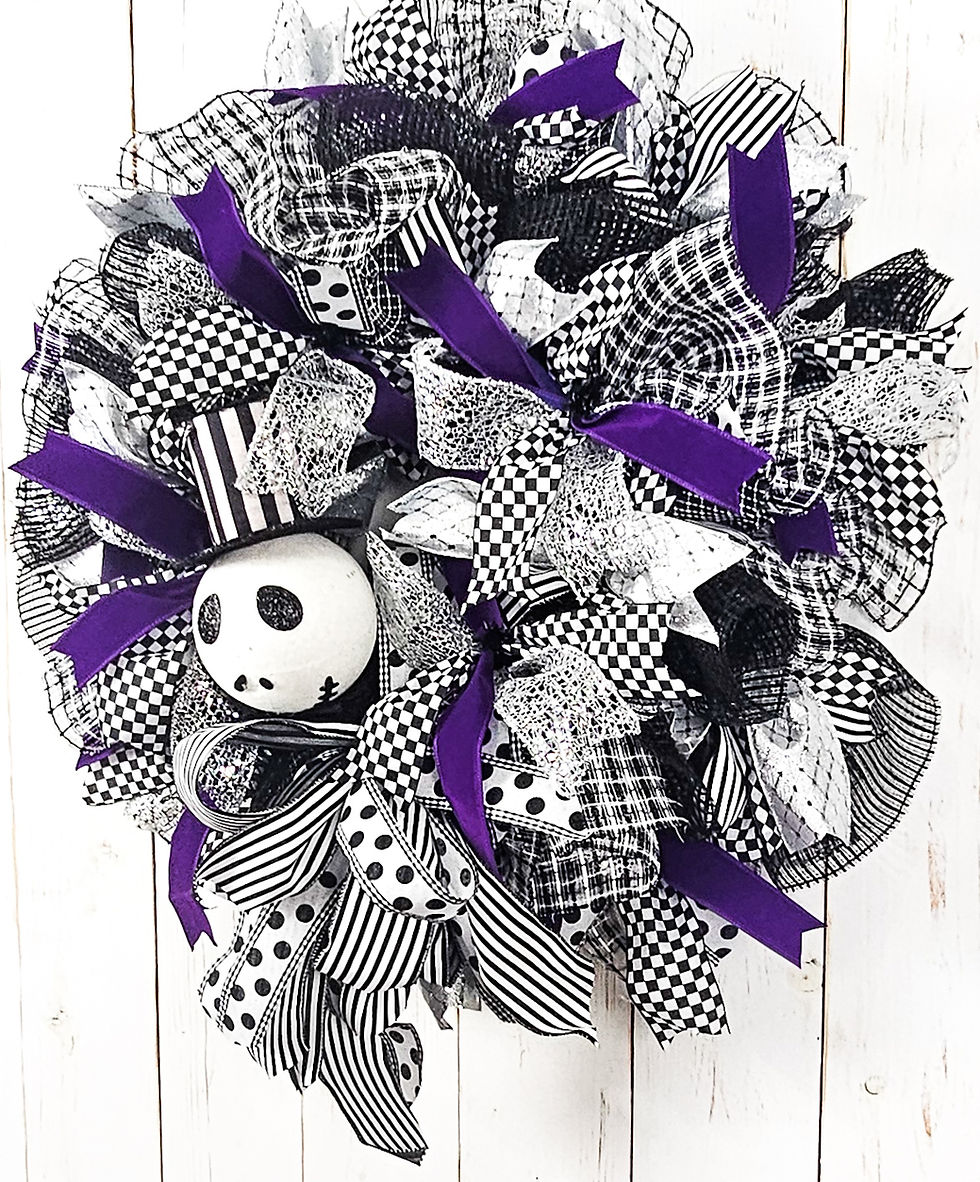 Thumbnail:  Jack Skellington Nightmare Before Christmas Wreath