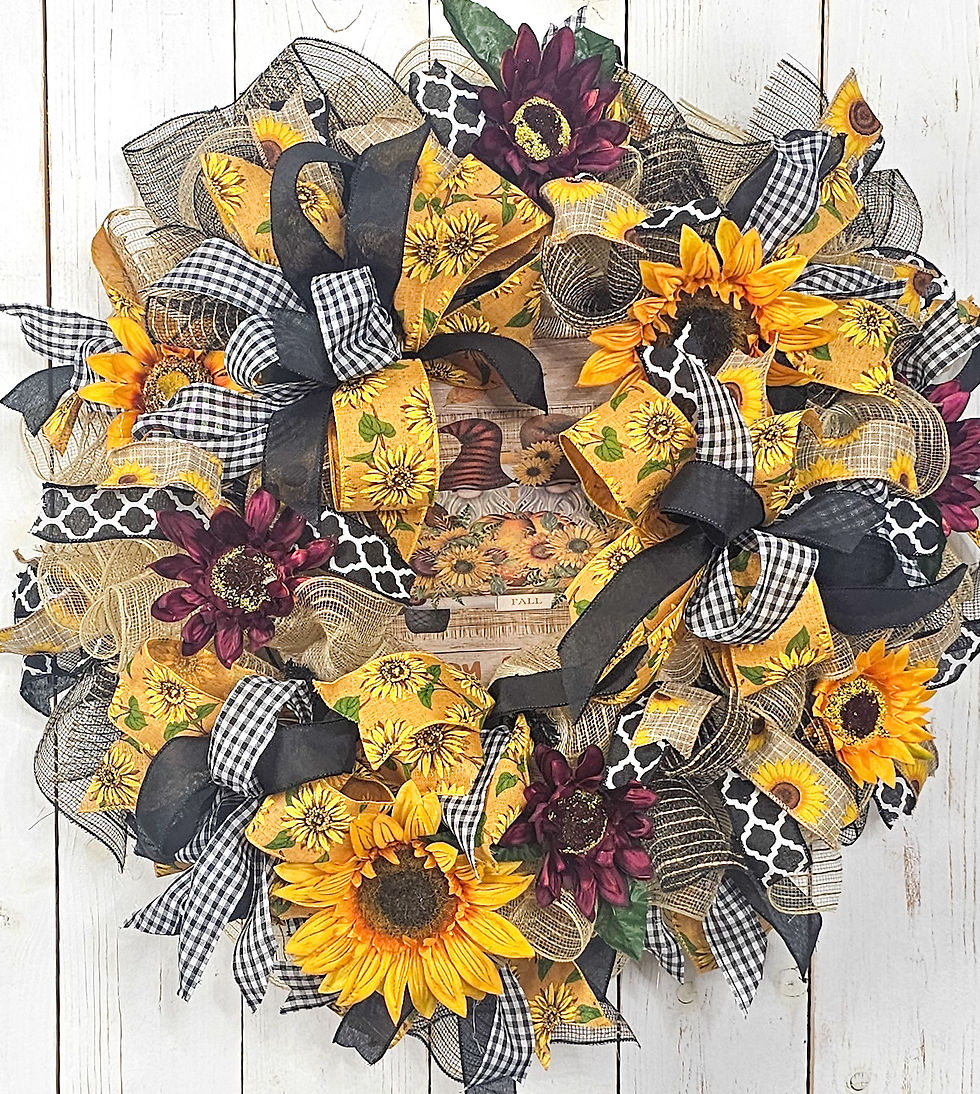 Thumbnail: Sunflower Fall Gnome Wreath