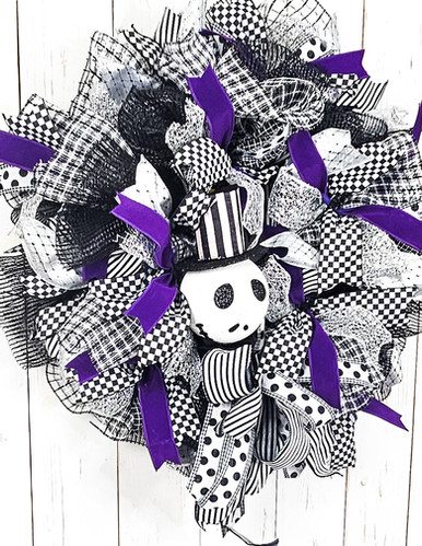 Nightmare Before Christmas Jack Skellington Adult Gray Herringbone Cap Purple 41e57e83-1fd1-4072-a7ee-  main image 4