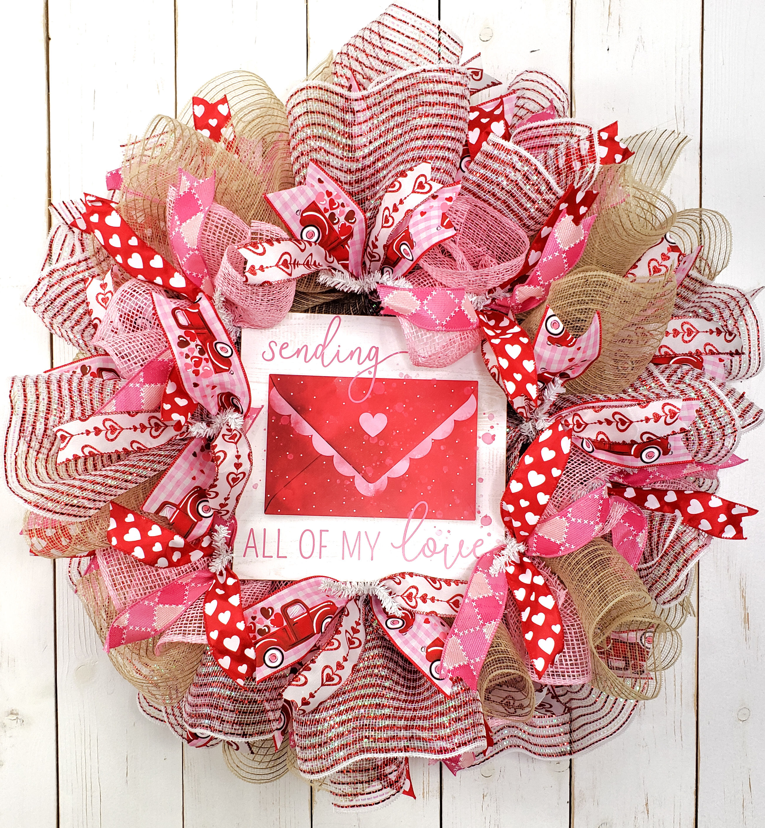 Sending My Love Valentine's Wreath | Valentine's Day Wreath | Valentine's Day