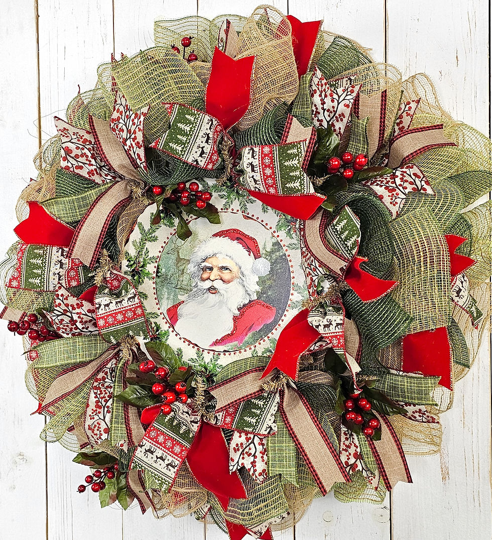 Thumbnail: Santa Christmas Wreath