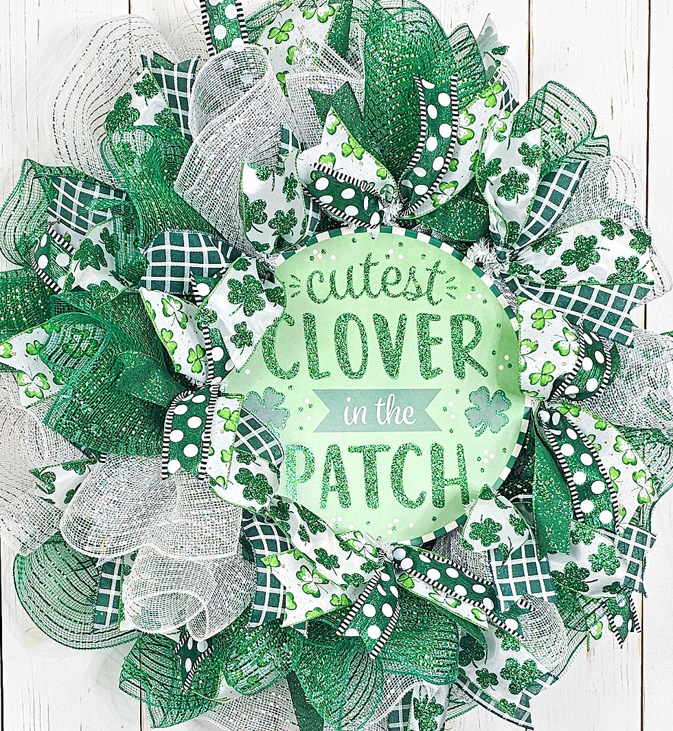 Thumbnail: Cutest Clover in the Patch Wreath | St Patrick's Day Wreath | St Paddy's Day