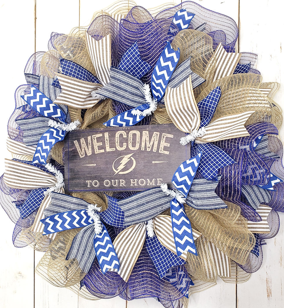 Thumbnail: Welcome to Our Home ⚡Tampa Bay Lightning Wreath